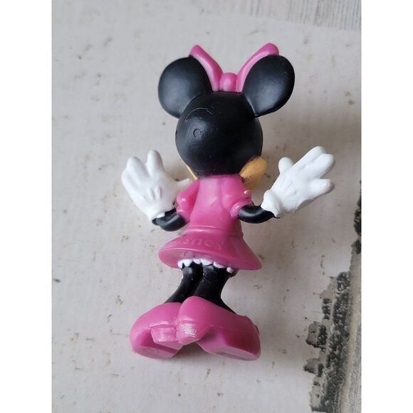 Minnie Mouse Disney pink mini toy figure happy bow - Picture 4 of 4